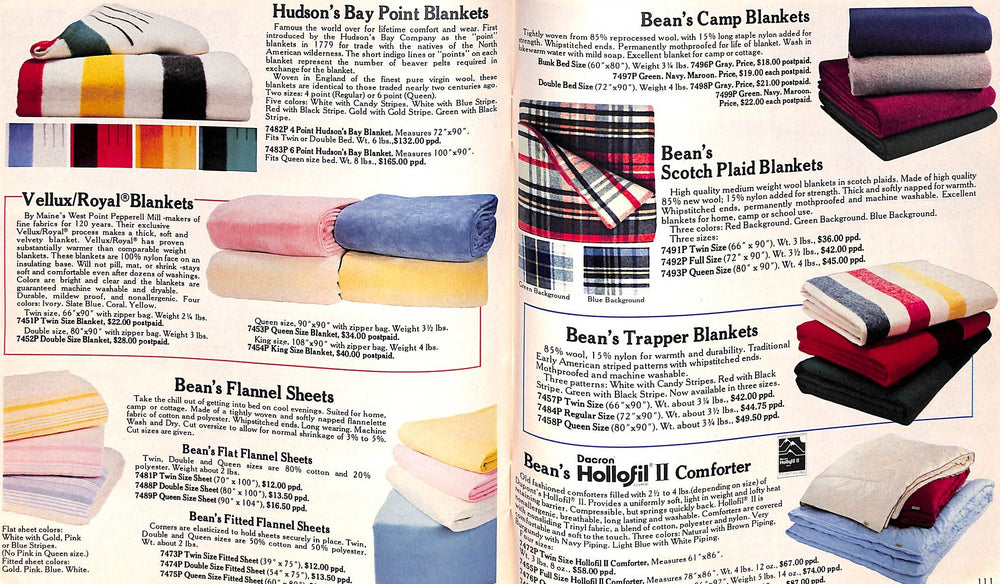 "L.L. Bean Catalog" Spring 1982