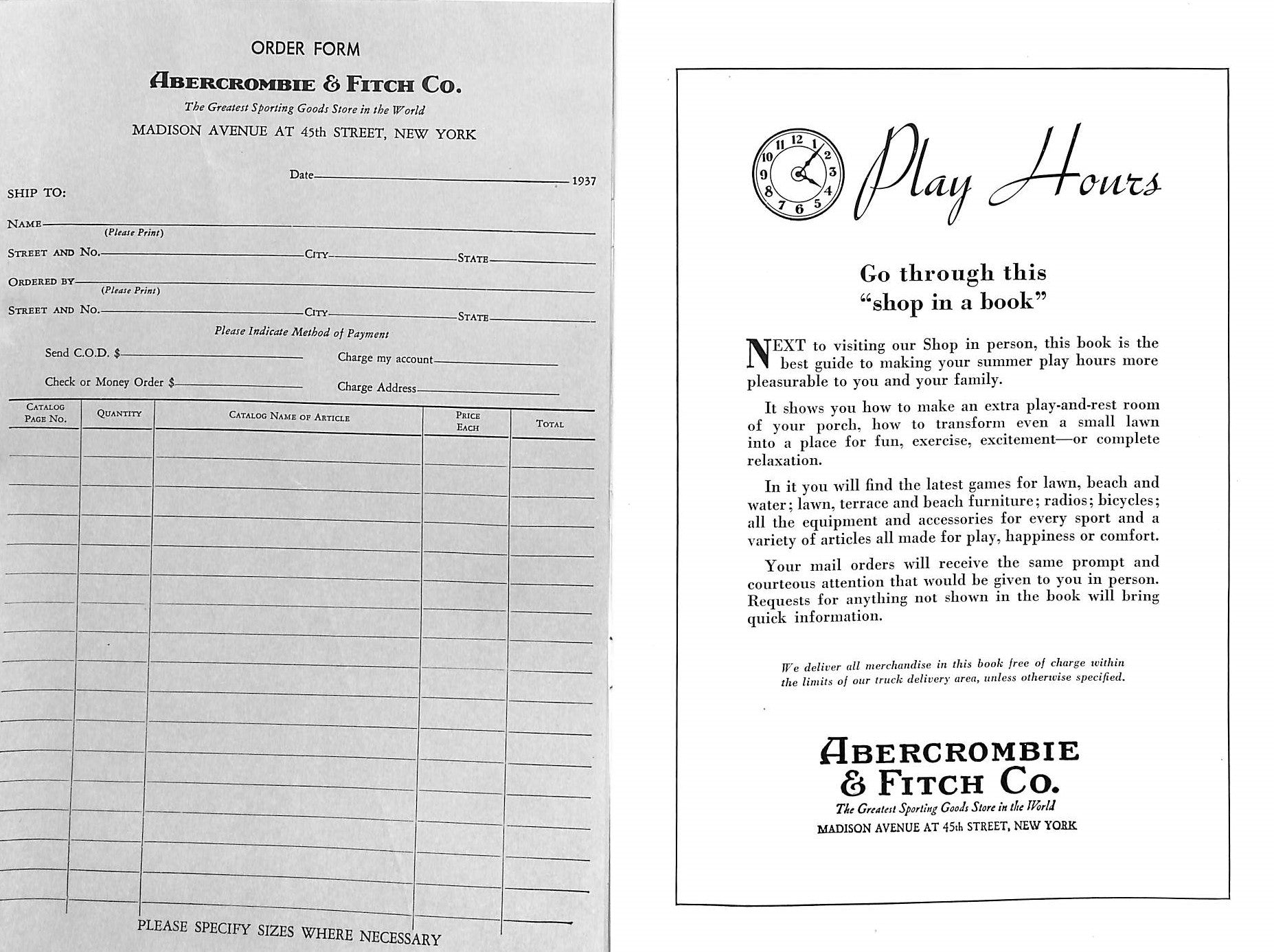 "Play Hours: Abercrombie & Fitch"