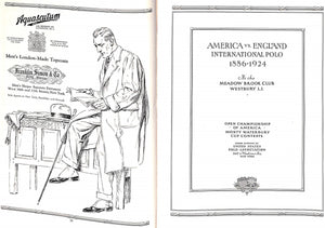 America vs England International Polo 1886-1924