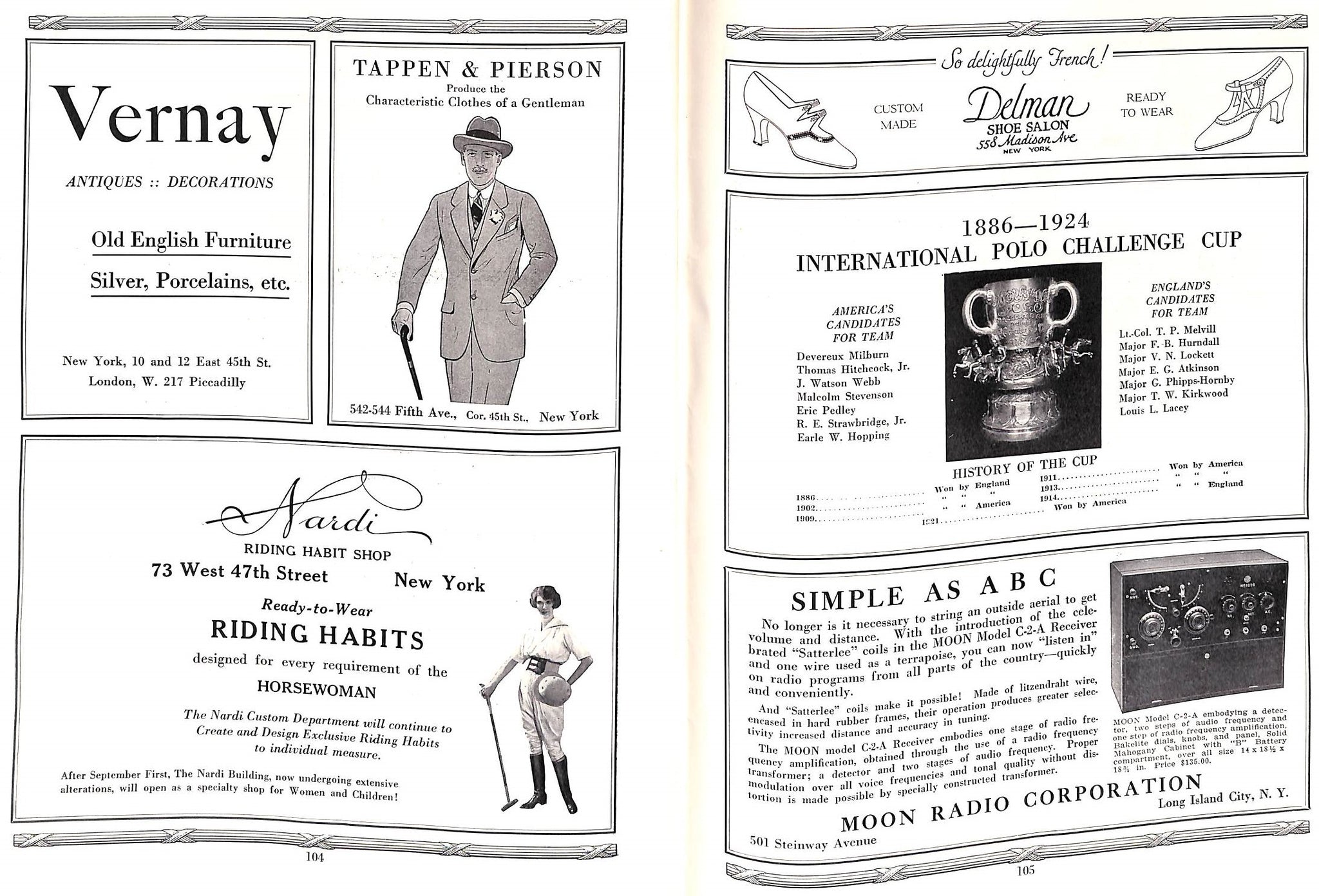 America vs England International Polo 1886-1924