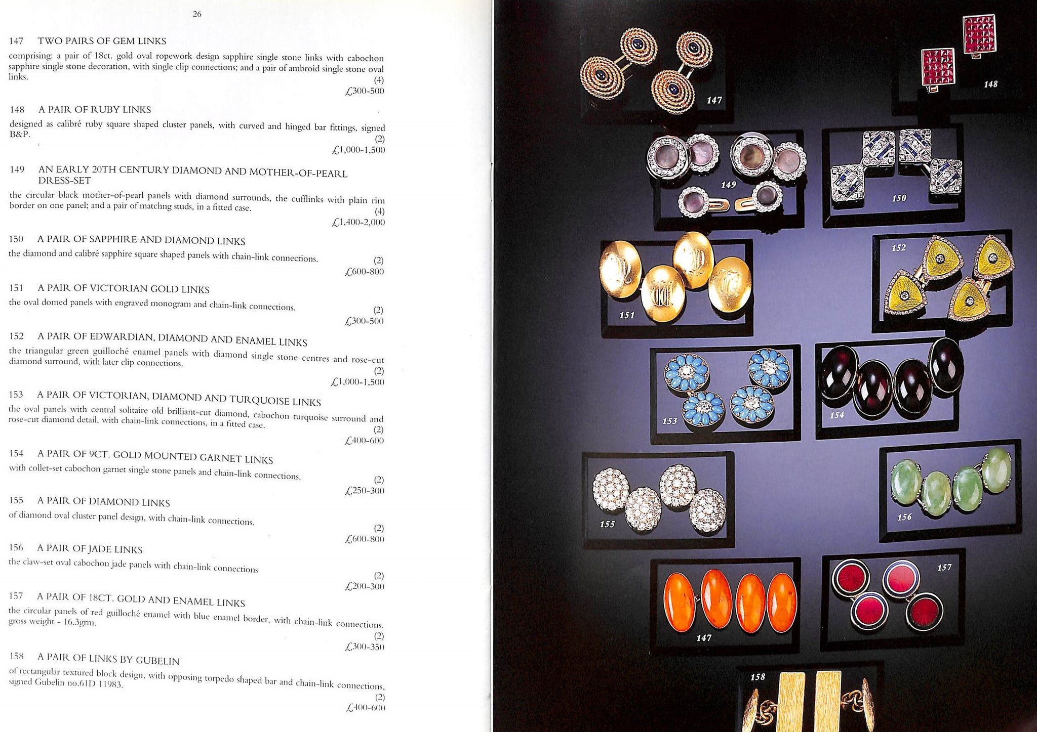 Christie's South Kensington "Cufflinks" June 17, 1997