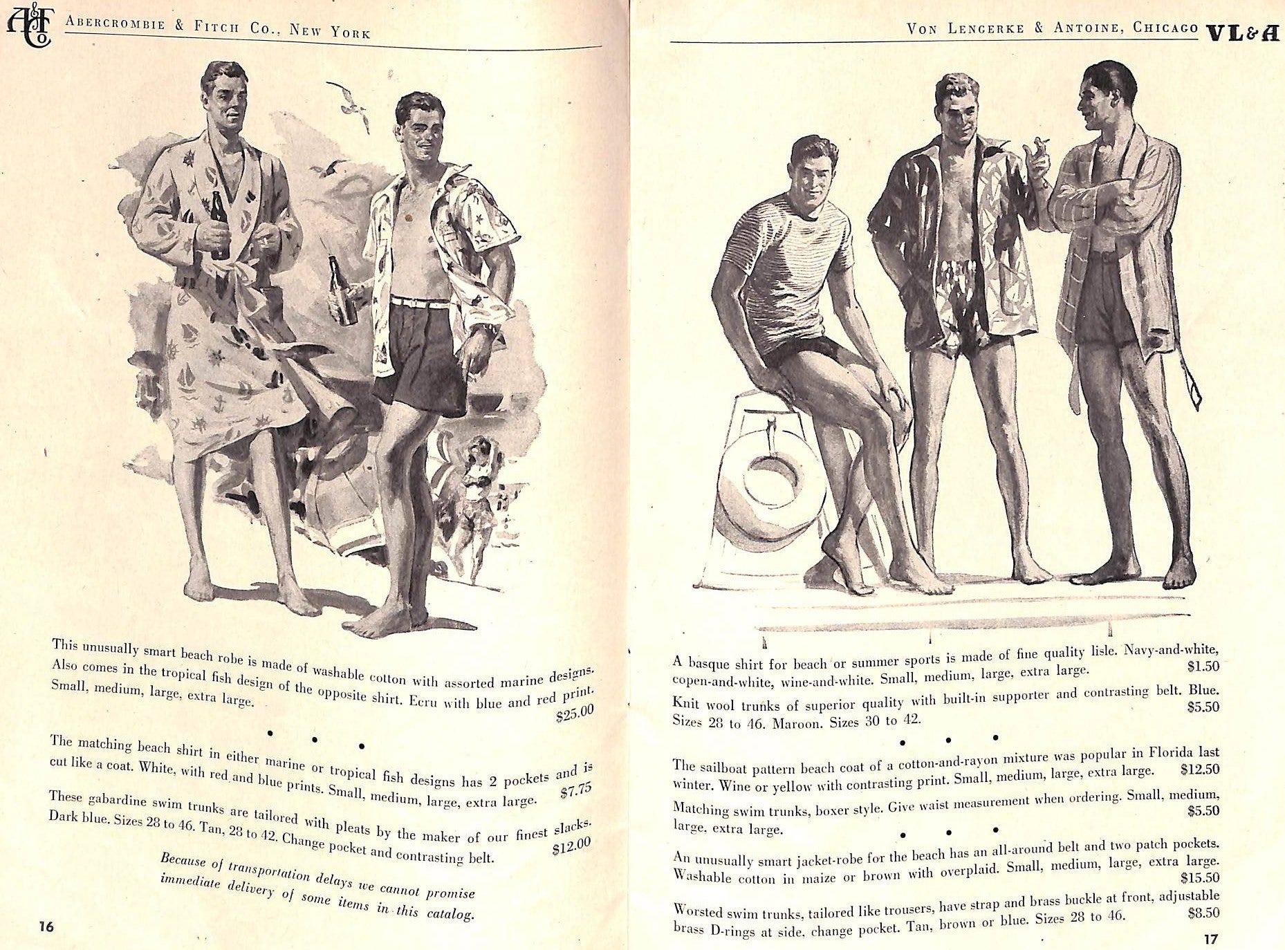 "Abercrombie & Fitch Play Hours" 1946 Catalog