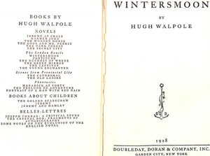 "Wintersmoon" 1928 WALPOLE, Hugh