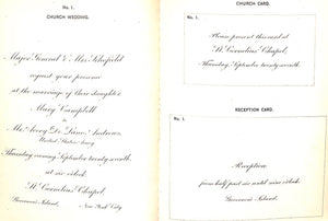 "Wedding Etiquette" 1892 Dempsey & Carroll