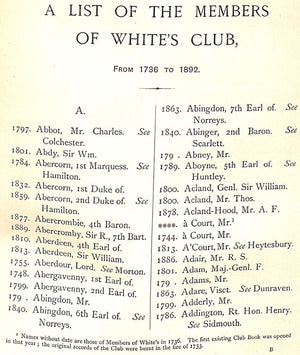 "The History Of White's Vol. 1 & II" 1892