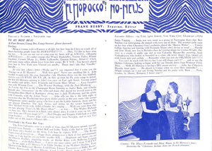 "The Original "El Morocco" No-News" 1941 Busby, Frank