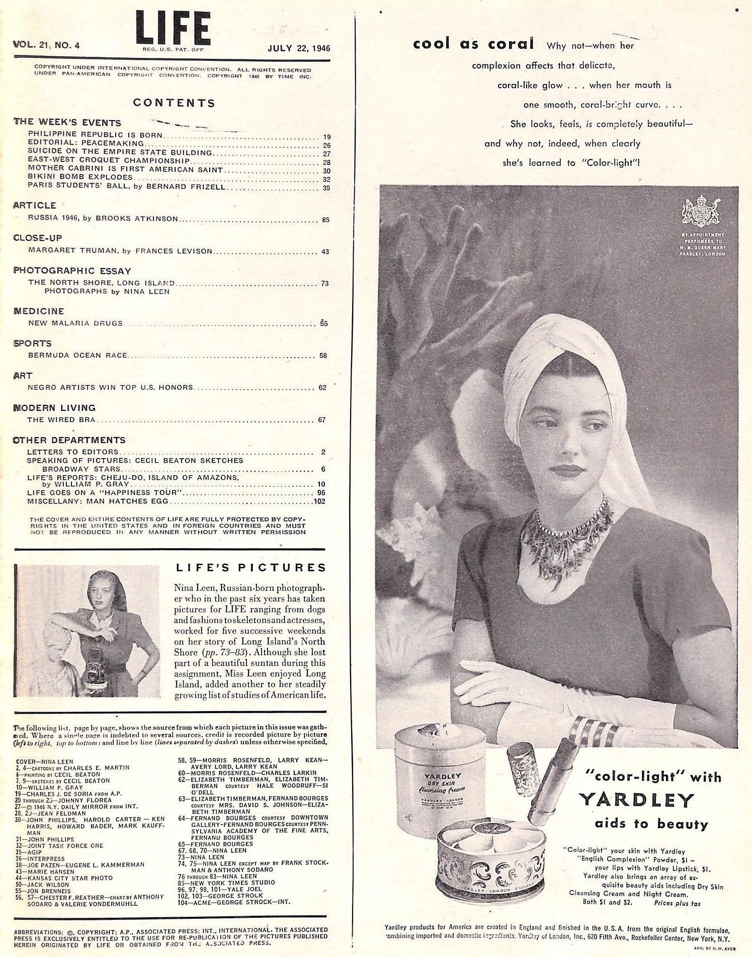 "Life Magazine- July 22, 1946" (SOLD)