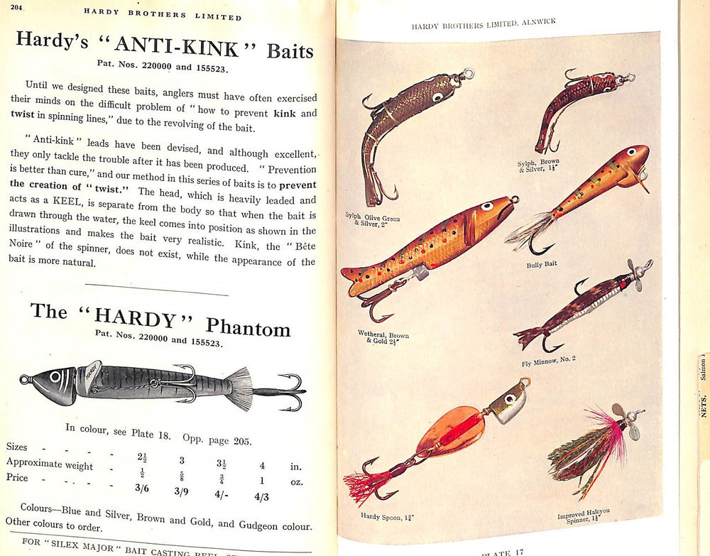 Guide De Pêche Original Hardy's Anglers' – 55ème édition De 1937 – Livre Vintage Illustré