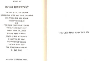 "The Old Man and the Sea" Hemingway, Ernest