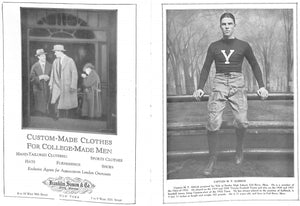 "Official Souvenir Program Of The Princeton-Yale Football Game Yale Bowl" 1921
