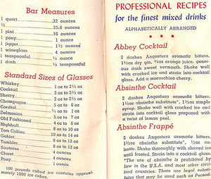 "Professional Mixing Guide" 1947