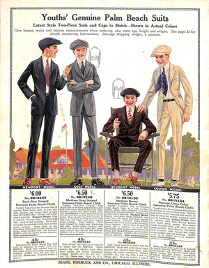 "Very Latest Fashions For Youths And Boys: Sears, Roebuck And Co. Chicago. - Style Book 88H"