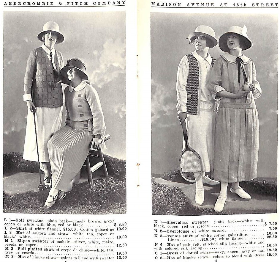 "Abercrombie & Fitch Summer 1923" Women's Clothing Catalog (SOLD)