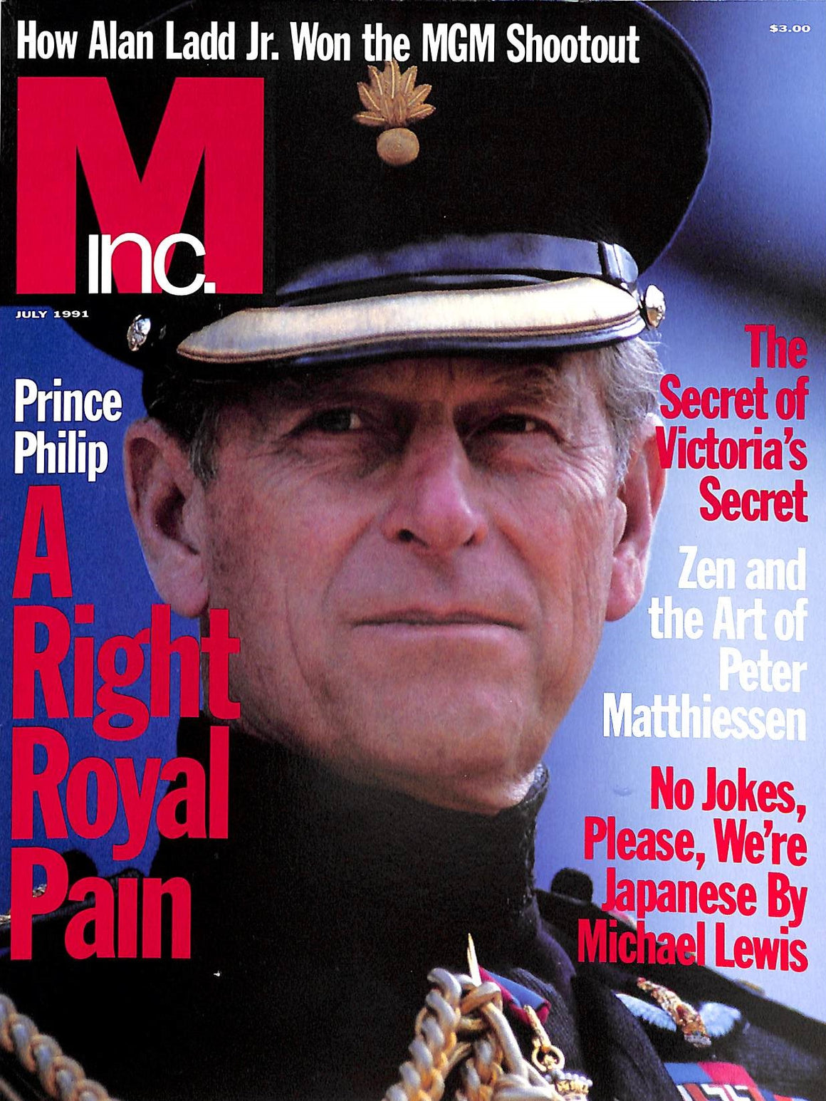 "M The Civilized Man: Prince Philip A Right Royal Pain" July 1991