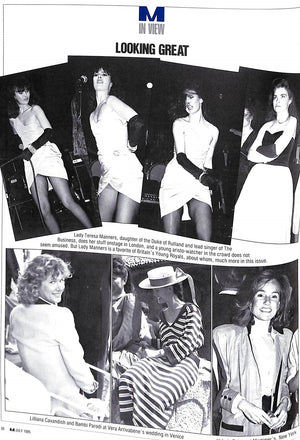 "M The Civilized Man: Scoop on The Young Royals" July 1985