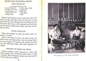 "Elsie de Wolfe's Recipes For Successful Dining" 1934 WOLFE, Elsie de