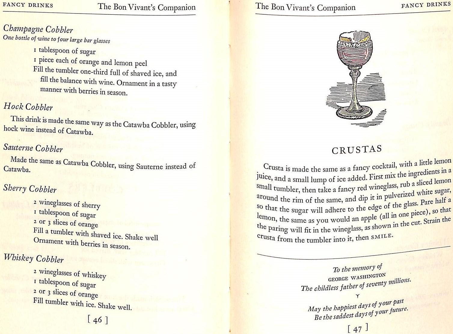 "The Bon Vivant's Companion Or How To Mix Drinks" 1948 ZABRISKIE, George A. (SOLD)