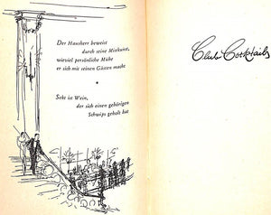 "Der Mixbecher Ein Cocktail-Buch" 1952 ROSENOW, Conrad und PROSEL, Theo