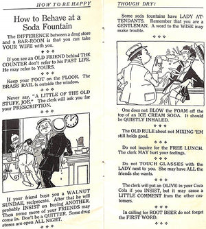 "How To Be Happy Though Dry!" 1919 BATES, Brainless