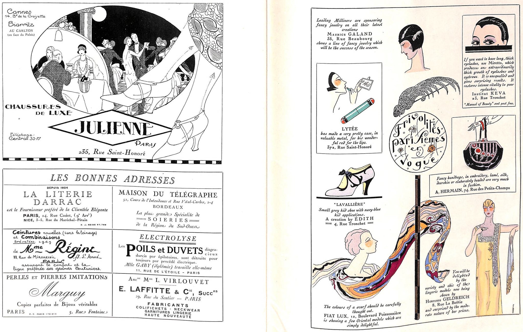 A.G.B. Art Gout Beaute: Feuillets L'Elegance Feminine Fevrier 1928