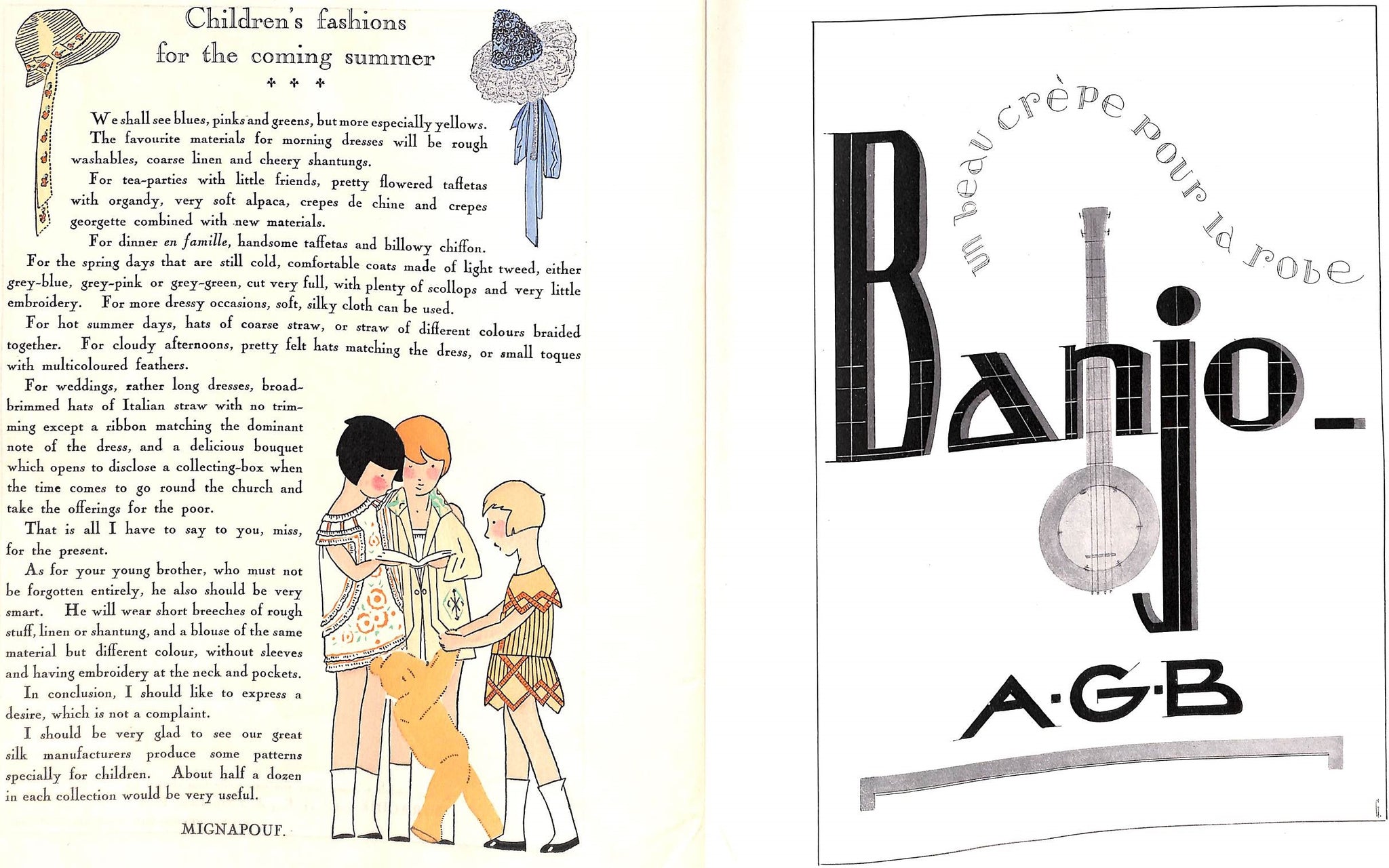 A.G.B. Art Gout Beaute: Feuillets L'Elegance Feminine Fevrier 1928