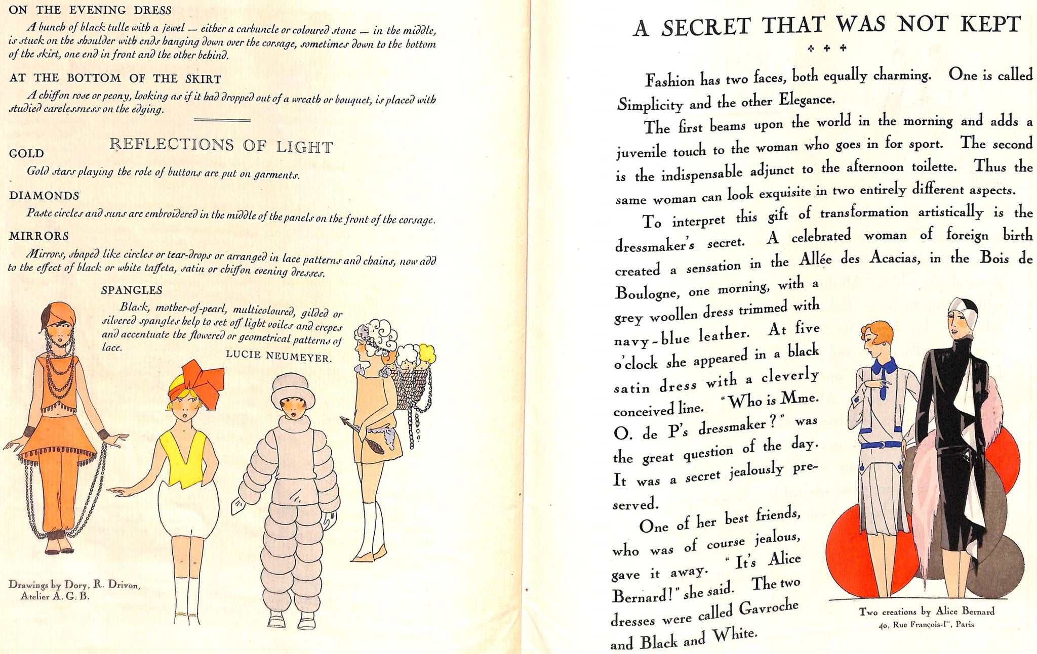 A.G.B. Art Gout Beaute: Feuillets L'Elegance Feminine Fevrier 1928