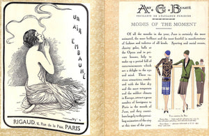 "A.G.B. Art Gout Beaute: Feuillets De L'Elegance Feminine Paris" Juin 1927