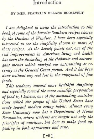 "Some Favorite Southern Recipes of The Duchess of Windsor" 1942