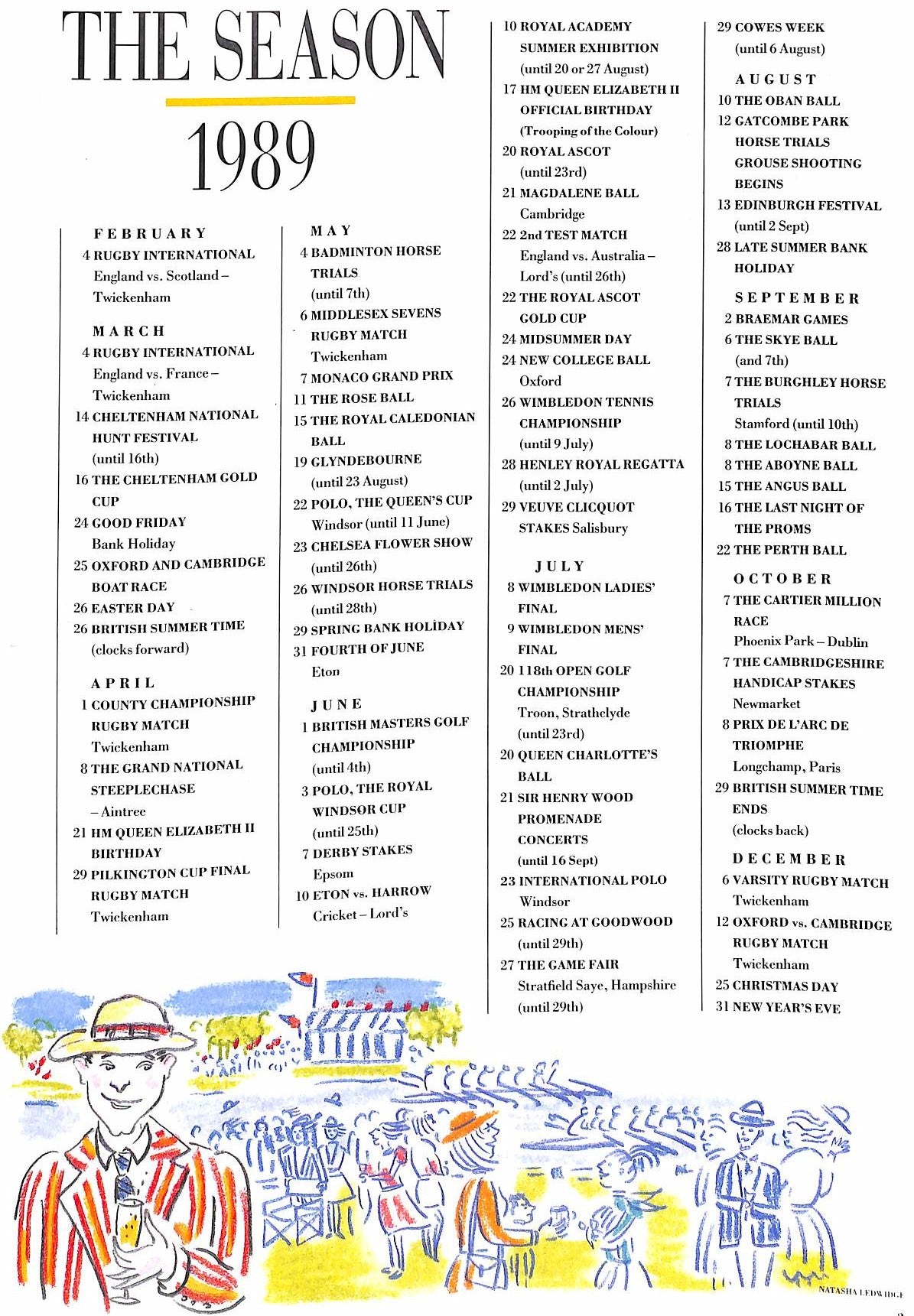 "The Veuve Clicquot Handbook To The Season" 1989 (SOLD)