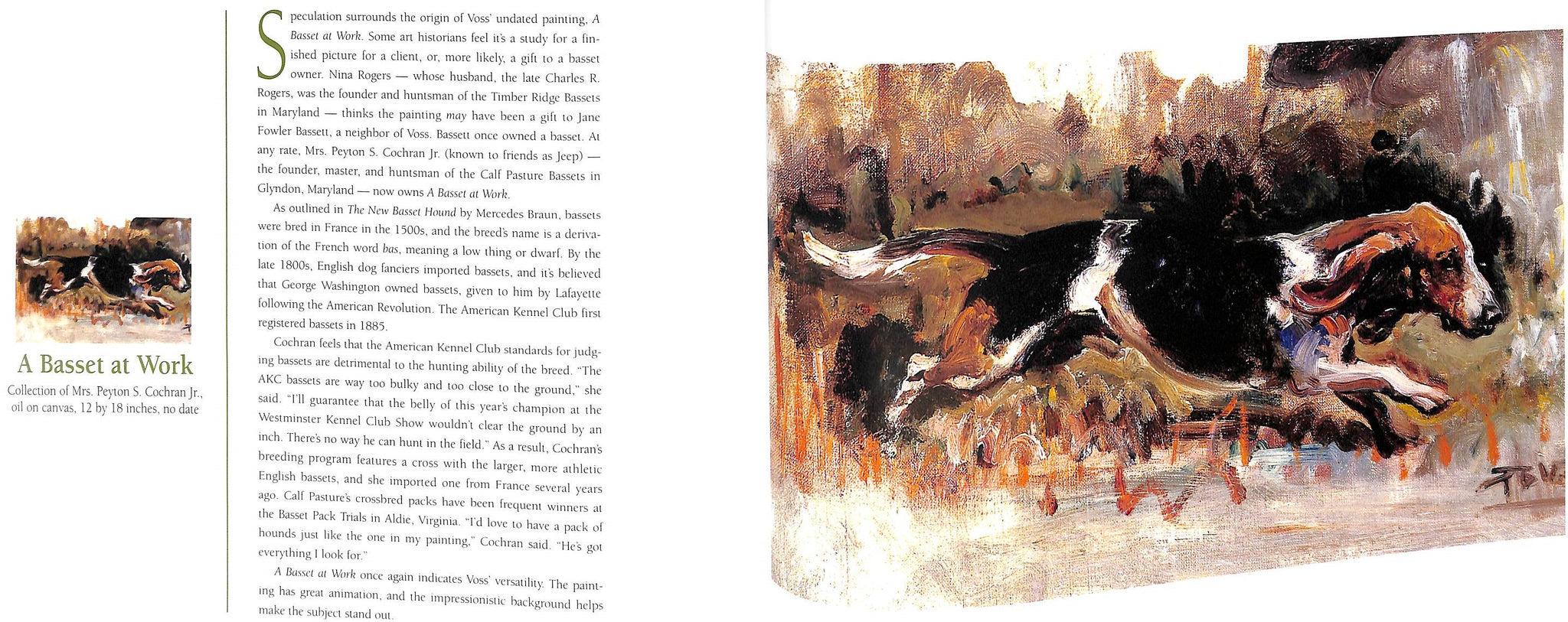 "The Sporting Art Of Franklin B. Voss" WINANTS, Peter