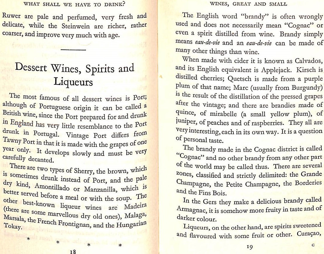"What Shall We Have To Drink?" BOULESTIN, X.M.