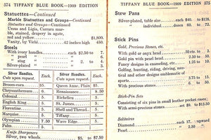 "Tiffany & Co. Blue Book 1909" (SOLD)