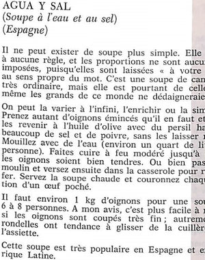 "Le Livre Des Soupes" 1967 HOWE, Robin