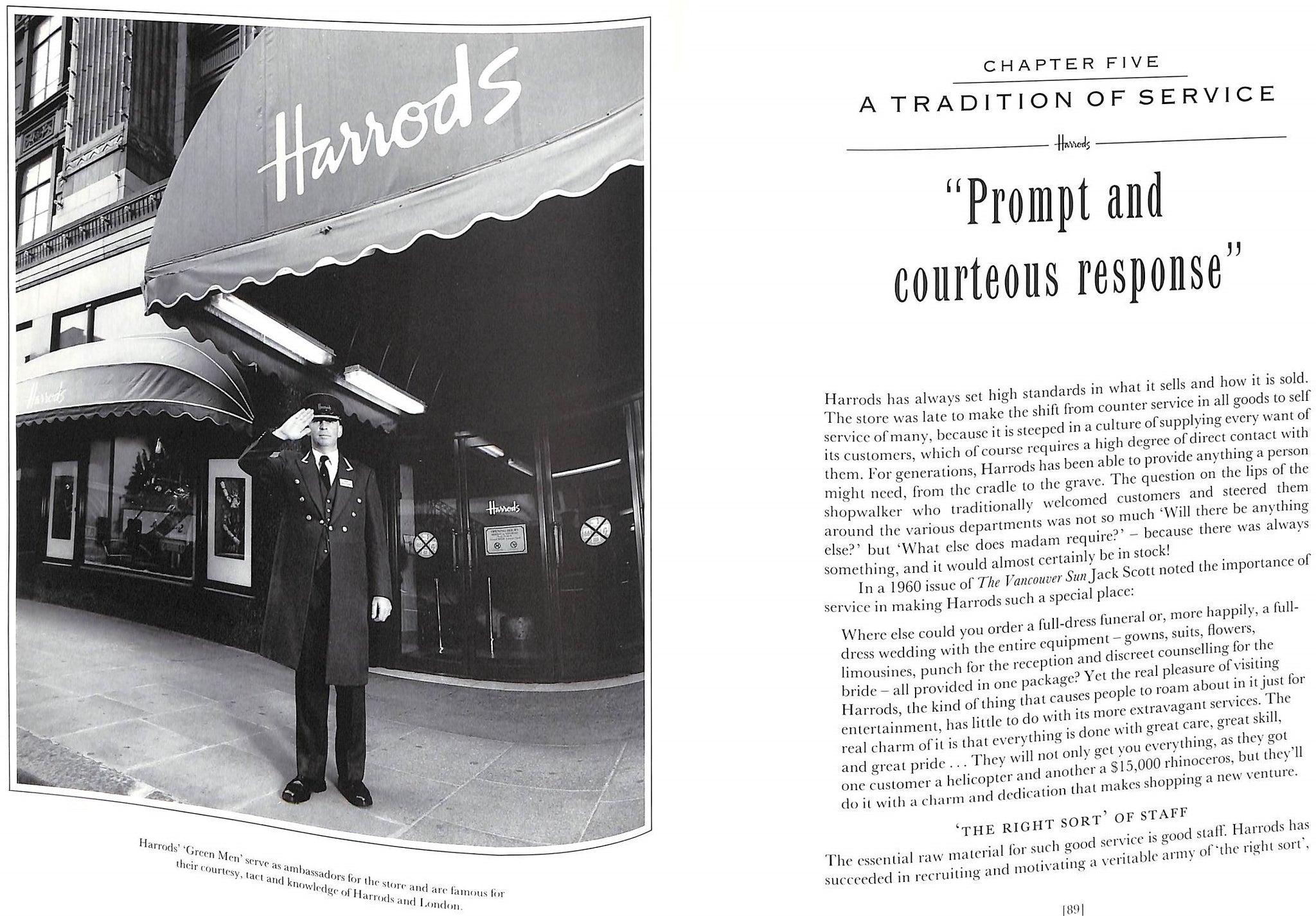 "Harrods Knightsbridge: The Story Of Society's Favourite Store" 1991 CALLERY, Sean (SOLD)