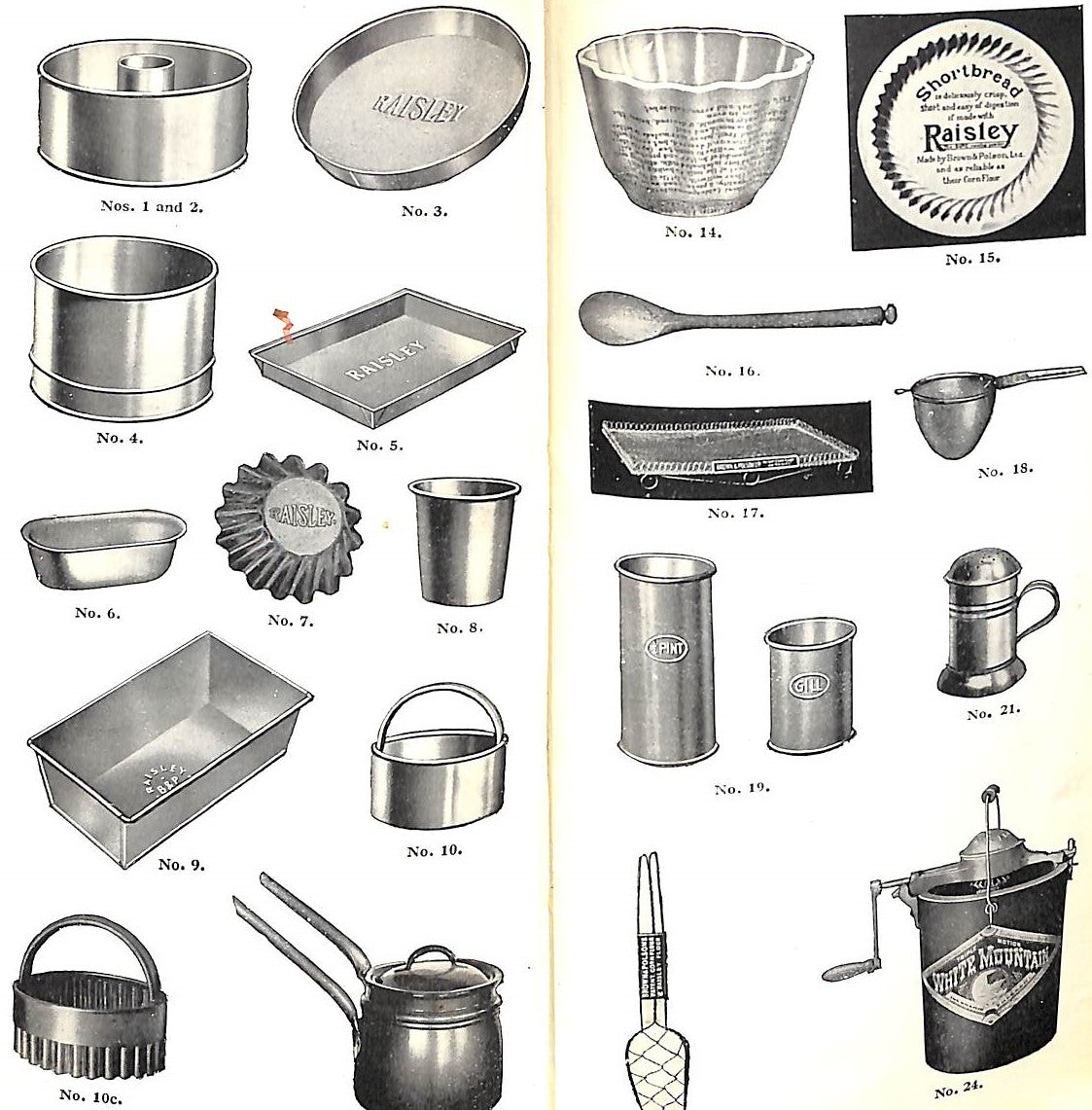 "Light Fare Recipes For Corn Flour And "Raisley" Cookery" 1929 Brown & Polson (Firm)