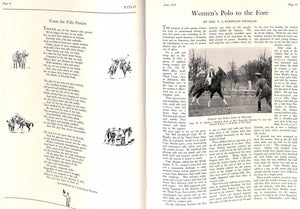 "Polo Magazine: Polo To The Fore In The South" June, 1929
