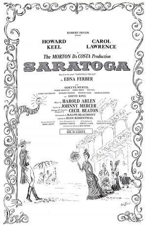 "Saratoga Theatre Programme" 1959 (SOLD)