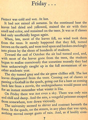 "Entry E: A Startling Novel Of College Life In America" 1958 FREDE, Richard