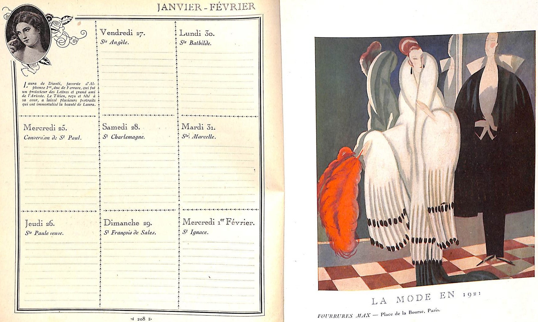 "Agenda Femina: Petite Encyclopédie De La Femme" 1922 Collectif