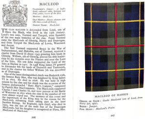 "The Clans And Tartans Of Scotland" MACDOUGALL, Margaret O. (SOLD)