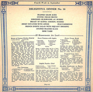 "Delightful Dinners" ALLEN, Ida Bailey