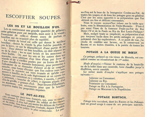 "Quelques Recettes Par A. Escoffier" ESCOFFIER, A. (SOLD)