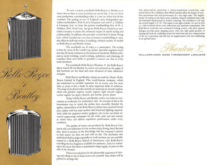 "Lionel Beakbane Rolls-Royce Car Collection" (SOLD)