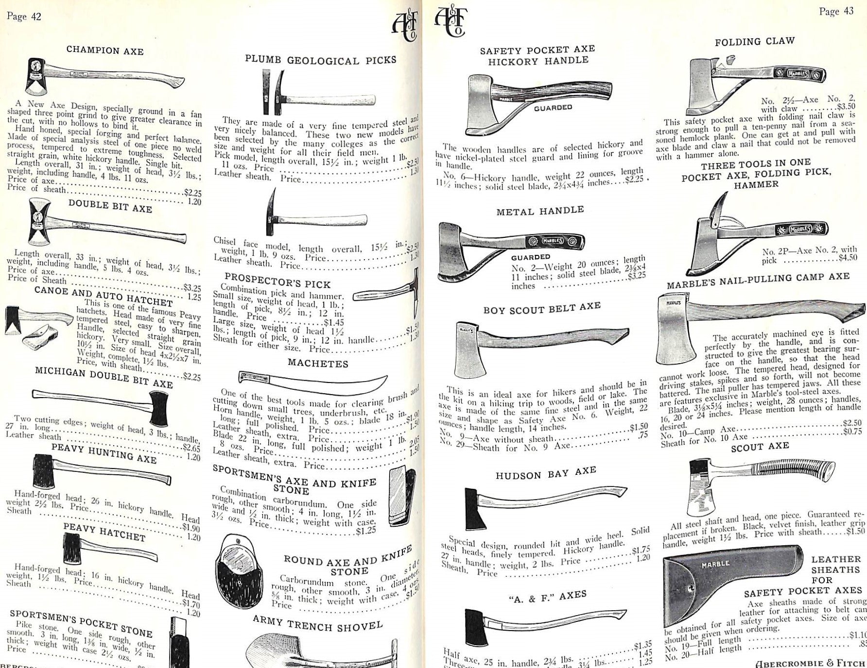 "Abercrombie & Fitch Camping c1930s Catalog" (SOLD)