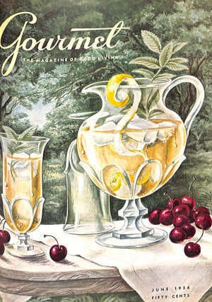 "Gourmet: The Magazine of Good Living" 12 Bound 1956 Issues