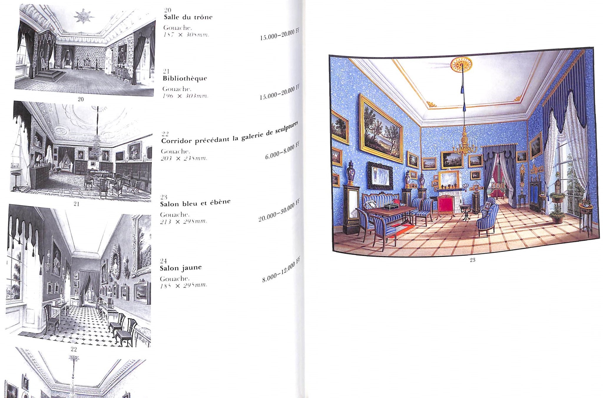 "Les Vues de Sagan" 1989 Sotheby's