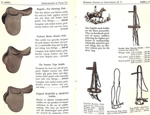 "Abercrombie & Fitch Riding Polo & Saddlery 1940 Catalog"