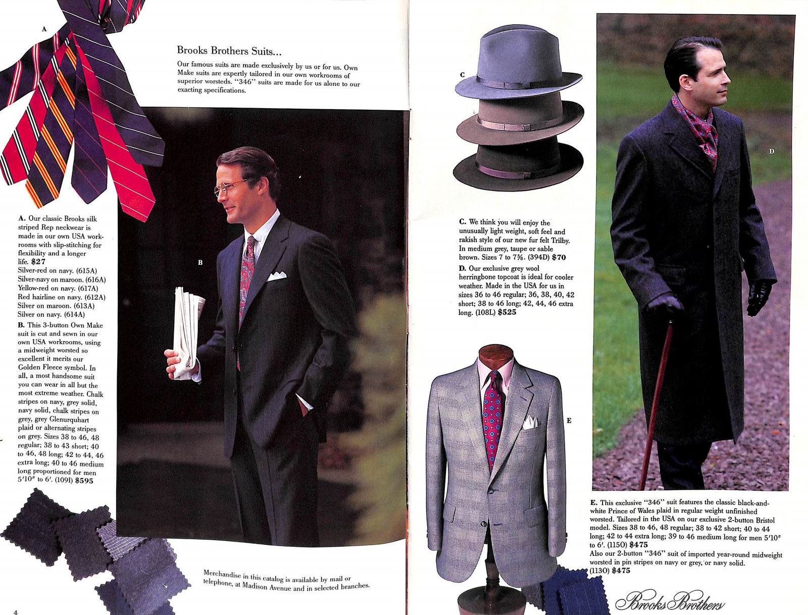 "Brooks Brothers Autumn 1989 Catalogue" (SOLD)