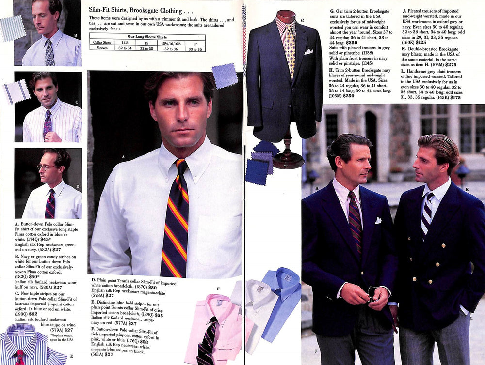 "Brooks Brothers Autumn 1989 Catalogue" (SOLD)