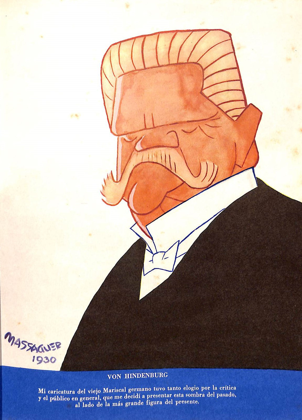 "Massaguer: Su Vida y Su Obra Autobiografia Historia Grafica Anecdotario" 1957